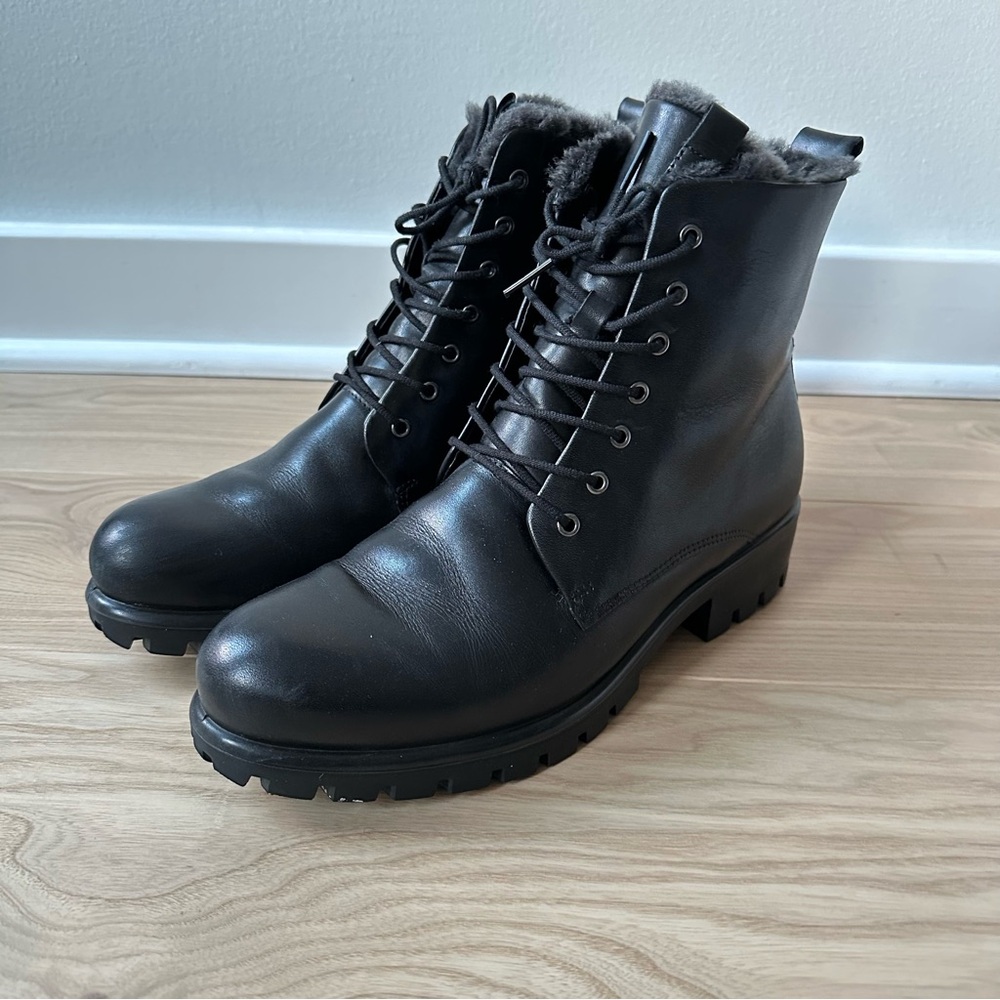 Ecco Modtray Lace Boot | Black | 8-8.5